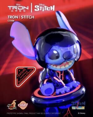 Disney x Cosbi Stitch Mania Series: Tron Ares Red Battle Suit Seated Mini Figure